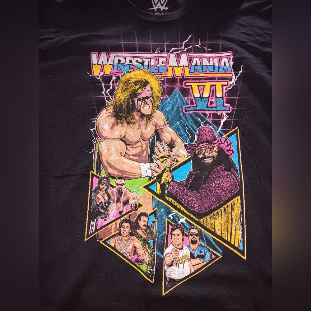 80s Vintage Style WWE Wrestlemania 6 T Shirt